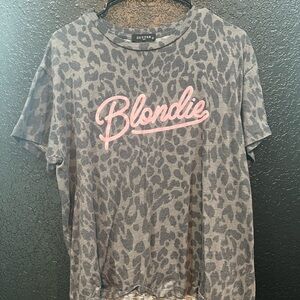 Zutter Leopard Print 'Blondie' T-Shirt